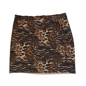 INC International Concepts animal print skirt